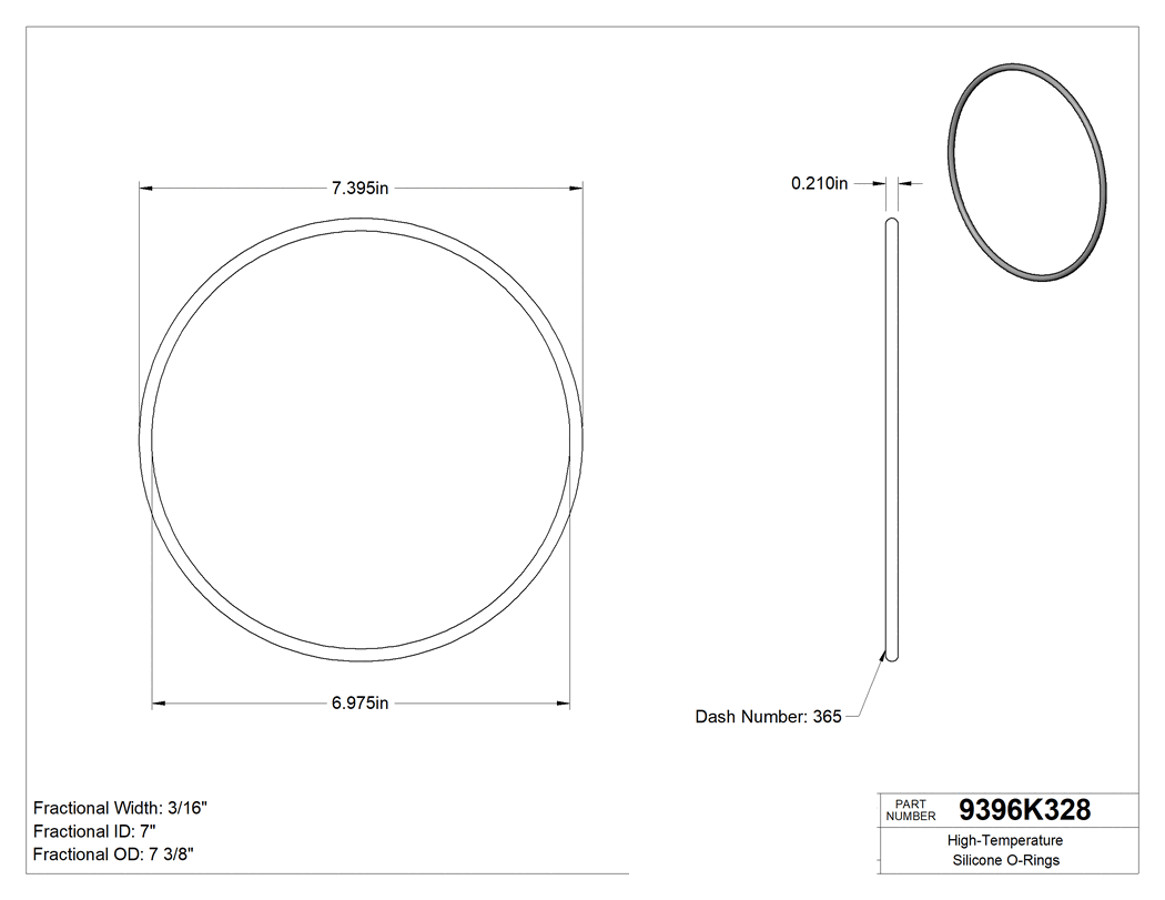 Technical drawing - 9396K328